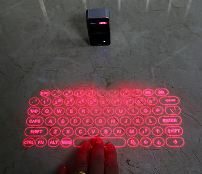 Wireless Mini Laser Projection Keyboard with Bluetooth and Mouse Functionality for Laptops and Smartphones